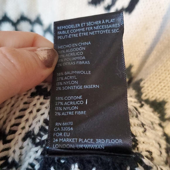 BDG Christmas moose love Nordic print knit sweater - Picture 4 of 5